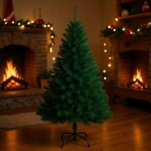 Sapin de Noël artificiel DB 8FT en aiguilles de pin, base métallique, décoration intérieure, léger, installation facile - Product Image 2