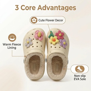 Série de Noël pour enfants Yearning Kid's Cartoon, chaussures thermiques chaudes en EVA, imperméables, respirantes, écologiques, légères, avec doublure en peluche tendance - Product Image 5