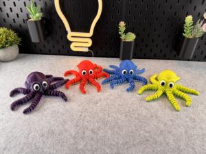 Pieuvre en PLA imprimée en 3D avec des articulations mobiles, pieuvre flexible - Product Image 1