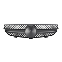 Pour CLK (W209) rénovation TI Style ruban noir maille moyenne grille d'entrée d'air masque 2003-2009