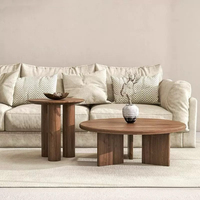 Table basse en bois massif à texture naturelle |   Design moderne de style chinois, apparence haut de gamme pour les meubles de salon