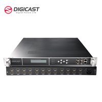 Demodulador Gateway DIGICAST Profesional de 16 Canales DVB-S2 a IP UDP/RTP con Codificación H.264/H.265 para Conversión de Señal Satelital