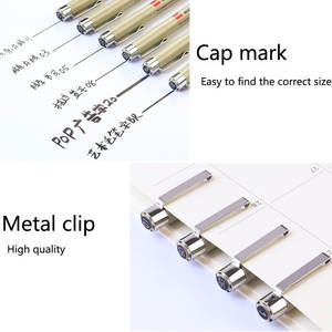 Juego de Rotuladores de 5/7/9/12 Piezas, Rotuladores de Pigmento para <span class=keywords><strong>Manga</strong></span>, Dibujo Artístico, Bocetos, Rotuladores Impermeables - Product Image 3