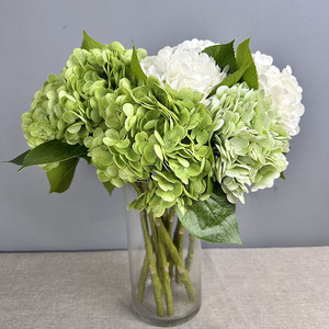 Cabezas de <span class=keywords><strong>Hortensias</strong></span> de Látex Realistas al por Mayor, Flores Artificiales Elegantes para Bodas, Día de la Madre, Navidad y Año Nuevo - Product Image 4