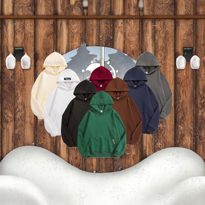 Sudadera con Capucha de Alta Calidad, 100% Algodón, 500GSM, Tejido Holgado, Otoñal, Grueso, con Logotipo Personalizado, Diseño Sólido, Fabricante Confiable - Product Image 3