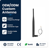 Antena RF Plegable Vertical Omnidireccional de 12dBi, 2.4G, ABS, con Base Negra, YS-R15, para Router WiFi