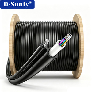 Cable de Fibra Óptica Aéreo Autoportante GYXTC8Y Mini Figura 8, 6/12 Hilos, G652D Monomodo, para Exteriores, FTTH - Product Image 1