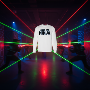 T-shirt à manches longues Laser Tag Ninja avec design graphique premium pour les joueurs - Product Image 3