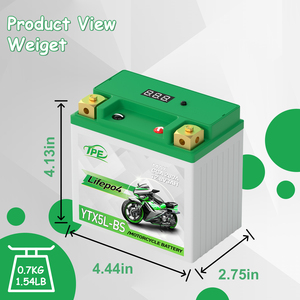 고성능 LiFePO4 12.8V 3AH 리튬 이온 배터리 팩 2.5AH 3AH 4AH 5AH 8AH 10AH 를 포함한 다양한 오토바이 - Product Image 1