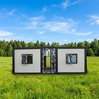 Maison conteneur mobile préfabriquée extensible de 40 pieds x 20 pieds, type « Granny Flat », 3, 4 ou 5 chambres, maison portable pliable de 40 pieds