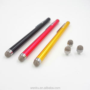 Alüminyum Metal İletken Kumaş Uçlu Şarj Edilebilir Stylus Kalem Android ve IOS Cep Telefonları için - WK Marka Model WK118 - Product Image 2