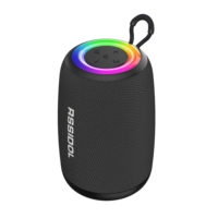 Altavoz Bluetooth de 10 W con Batería Extraíble, Altavoz Portátil con Luces RGB, Altavoz Inalámbrico con Audio TWS, Radio FM, Manos Libres