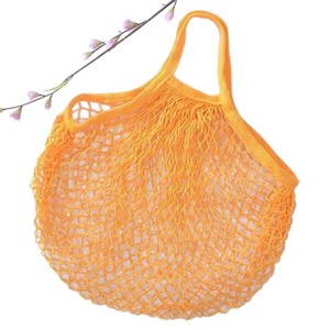 Sac de courses en filet de coton biologique écologique réutilisable pour fruits et légumes, idéal pour le marché des agriculteurs et les courses zéro déchet - Product Image 4