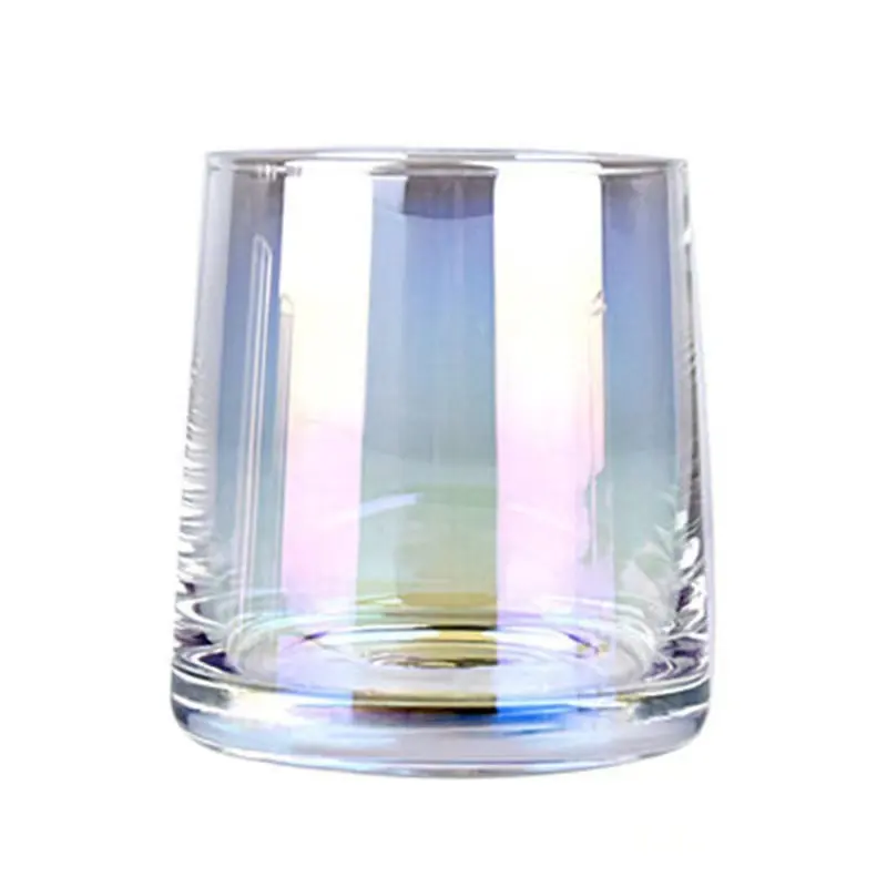 Caneca de vinho de cristal personalizada, copo quadrado de vidro simples para beber água, uísque, copo retrô de suco de café