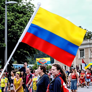 أعلام محمولة باليد لعام 2026 لستة دول أمريكا الجنوبية، أعلام وطنية بالجملة لتزيين اليوم الوطني، مصنوعة من البوليستر - Product Image 6