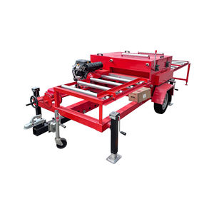 Scie à bois mobile à essence à double lame pour le dégrossissage des panneaux, scie à table horizontale pour le travail du bois - Product Image 2