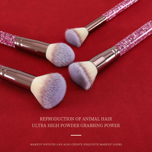 Juego de 21 <span class=keywords><strong>Brochas</strong></span> de Maquillaje con Pedrería Glitz and Glam, Estilo Profesional, <span class=keywords><strong>Brochas</strong></span> de Maquillaje de Lujo al por Mayor con Caja de Regalo - Product Image 4