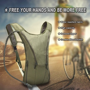 Sacca d'acqua portatile tattica da esterno da 15L resistente cerniera in tessuto Oxford antifurto per l'equitazione in campeggio in montagna in marcia - Product Image 5