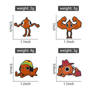 دبوس Le Poisson Steve سمك ذهبي مضحك ، مجوهرات هدية للأصدقاء بالجملة - Product Image 6