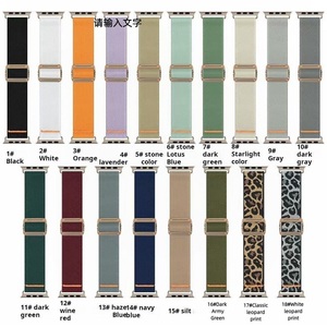 2025 nuovo cinturino elastico in Nylon intrecciato per orologio <span class=keywords><strong>Apple</strong></span> <span class=keywords><strong>Watch</strong></span> series 42 44 <span class=keywords><strong>45</strong></span> 49 mm cinturino in Nylon intrecciato doppio anello - Product Image 6