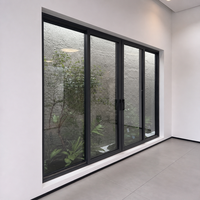Fenêtre coulissante intérieure en aluminium démontable, cloison reconfigurable à double vitrage pour bureau flexible, salle de réunion, usine