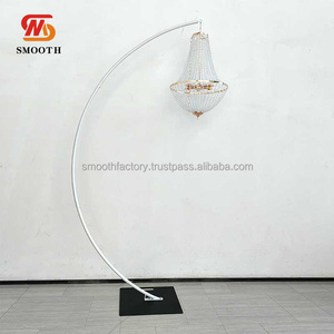 Support de lustre de mariage lisse, décoration de fond de table, support de lustre de sol - Product Image 6