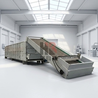 Meshbanddroger voor fruit, groenten, cassavechips - Volledig automatische energiebesparende machine met tandwielmotor voor het drogen van vlokken