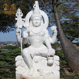 A grandezza naturale di marmo bianco seduto statua di <span class=keywords><strong>Buddha</strong></span> in pietra naturale <span class=keywords><strong>giardino</strong></span> scultura all'aperto grande signore Shiva <span class=keywords><strong>Buddha</strong></span> indiano per la vendita - Product Image 6