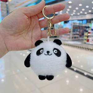 Giocattoli di peluche <span class=keywords><strong>panda</strong></span> cartone animato Kawaii, animali di peluche da 8 cm per macchine a griffa, simpatici portachiavi bambola di peluche - Product Image 6