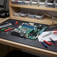 ADVANTECH AIMB-587L-00A1E Micro-ATX Intel 10e génération Core i Xeon W Processeurs DDR4 128 Go SATA Nouveau chipset H420E Intégré Quatre