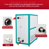 Refroidisseur d'eau à compresseur personnalisable à prix industriel, refroidisseur d'eau à air, refroidisseur d'eau à eau, réfrigérant R22