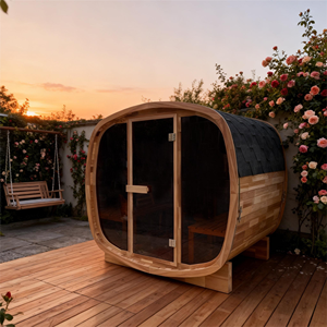 <b>Portable</b> Outdoor Steam Sauna <b>Room</b> Easy Assembly Cedar Wood Sauna for Garden - Product Image 1