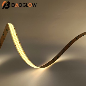 ไฟแถบ COB LED ขนาด 2 ซม. ตัดได้ทุก 12 มม. 600LED สำหรับ PCB แรงดันไฟฟ้า DC 24V 24W/M 3000K 4000K 6000K พร้อมรีโมทคอนโทรล แถบไฟทองแดง COB LED - Product Image 3