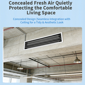 Fabrikgefertigte Aluminium-Legierung Linearstreifen-Lüfter Verstellbare Wand-Einbaulüftungen Geeignet für HVAC-Systeme - Product Image 4