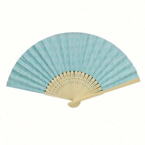 พัดพับไม้ไผ่แบบพกพาปรับแต่งได้ งานฝีมือกระดาษโบราณ ลายเทวดา สำหรับกีฬา ฮาโลวีน คริสต์มาส งานปาร์ตี้ ของที่ระลึก - Product Image 6