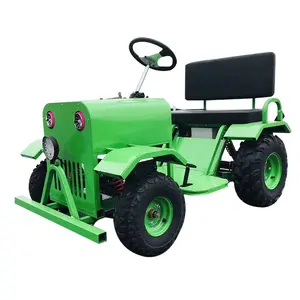 Équipement de parc d'attractions Mini tracteur électrique pour enfants pédale de batterie avec lumière froide musique Ride On Car