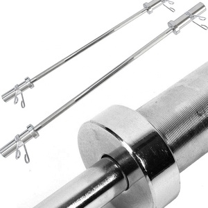 Tùy chỉnh Chrome mạ 1.2m/1.5m/1.8m/2.2m phòng tập thể dục barbells thẳng và đường cong Barbell trong thép với 5kg/10kg/20kg trọng lượng tùy chọn - Product Image 2