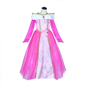 Luxury Princess Dress Halloween Girls Fancy Party Dress Sleeping Beauty Costume