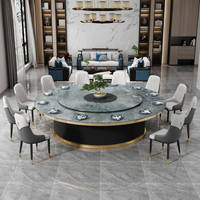 Table de salle à manger d'hôtel, grande table électrique pour restaurant, ensemble table et chaises, banquette de salle à manger pour 15-20 personnes, sur mesure, en bois massif, style nordique