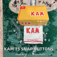 Pour KAM T5 attache à bouton-pression en plastique mat et brillant écologique qualité supérieure pour vêtements et brochures