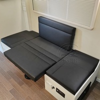 Caravane tout-terrain standard australienne de 22 pieds, caravane de luxe en fibre de verre tout-terrain avec grand canapé-lit, caravane familiale hybride