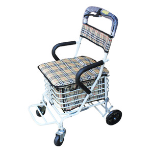 Guangxin Foldable Shopping Cart Four Wheel With Brake For Elderly <b>Mobility</b> - Product Image 3