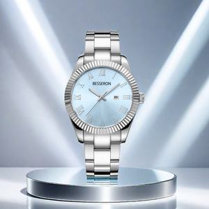 Montre à quartz pour femme 36 mm en acier inoxydable, fermoir papillon, style professionnel et luxueux, résistante à l'eau 3 ATM, personnalisable – Meilleures ventes - Product Image 1