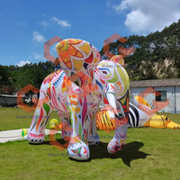 Modelo de Elefante Inflable Gigante, Globo de Modelo Animal de Elefante Inflable para Publicidad