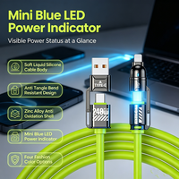 Câble de charge rapide PD 240W 4 en 1, cordon en silicone souple, USB A vers Type C, prise convertible L pour iPhone, Macbook, Android