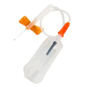 בטיחות יחיד סטרילי vacutainer פרפר ואקום איסוף דם מחט פרפר 21g