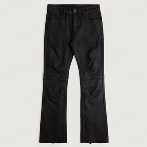 Fabricant OEM de jeans sur mesure : Jeans évasés, coupe bootcut, denim déchiré, pantalon à jambe large, jeans slim fit pour hommes - Product Image 1