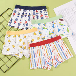 4 Pcs/<span class=keywords><strong>Lot</strong></span> Sous-Vêtements Enfants Garçons Culottes Dinosaures Hélicoptères Voitures Coton Respirant Enfants Shorts Garçon Boxer Briefs - Product Image 2