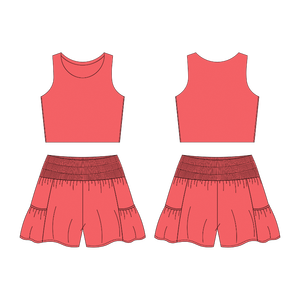 Ropa de Yoga de alta calidad personalizada para niños pequeños, entrenamiento de baile, ropa informal transpirable para correr, conjuntos de Yoga de dos piezas - Product Image 4