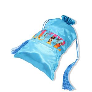 Bolsas de Regalo Personalizadas de Satén y Seda con Cordón y Borla para Guardar Pelucas, Ropa Interior y Accesorios Textiles - Product Image 6